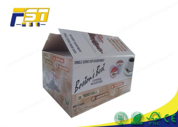 Quality Strong Carton Folding Colored Corrugated Mailing Boxes For Shipping / Packaging for sale