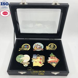 Buy cheap Customized Lapel Pin Display With Plastic Transparent Window Box Double Lock product