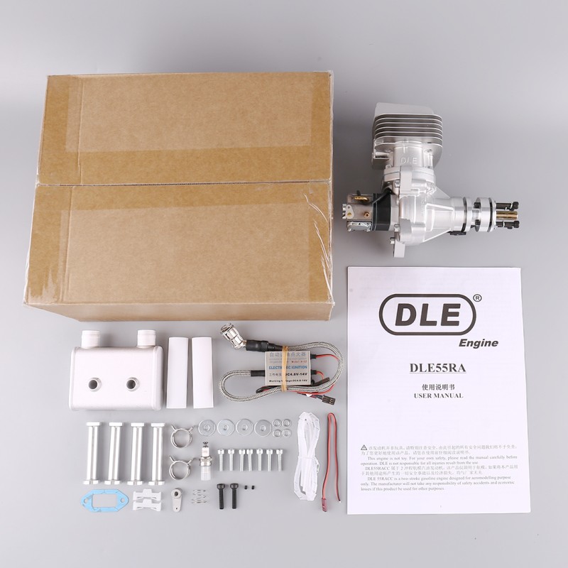 Original DLE 55 RA Gas Engine for RC Airplane Model - Fixed Wing