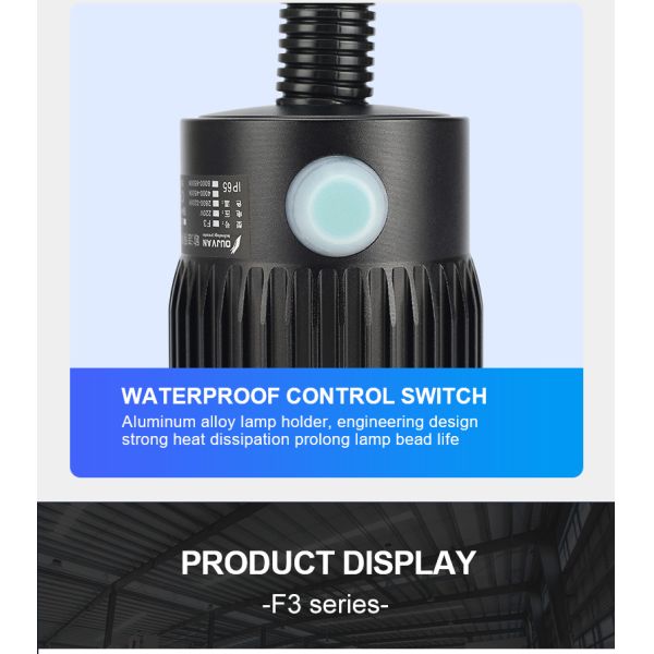 OUJVAN F3 LED Machine Light with 360° Flexible Hose IP67 Waterproof and 50000H Lifespan for Industrial Machines