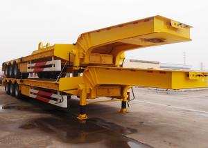 Buy cheap Low bed transport semi trailer trucks with capacity 60 T semi low boy trailer product