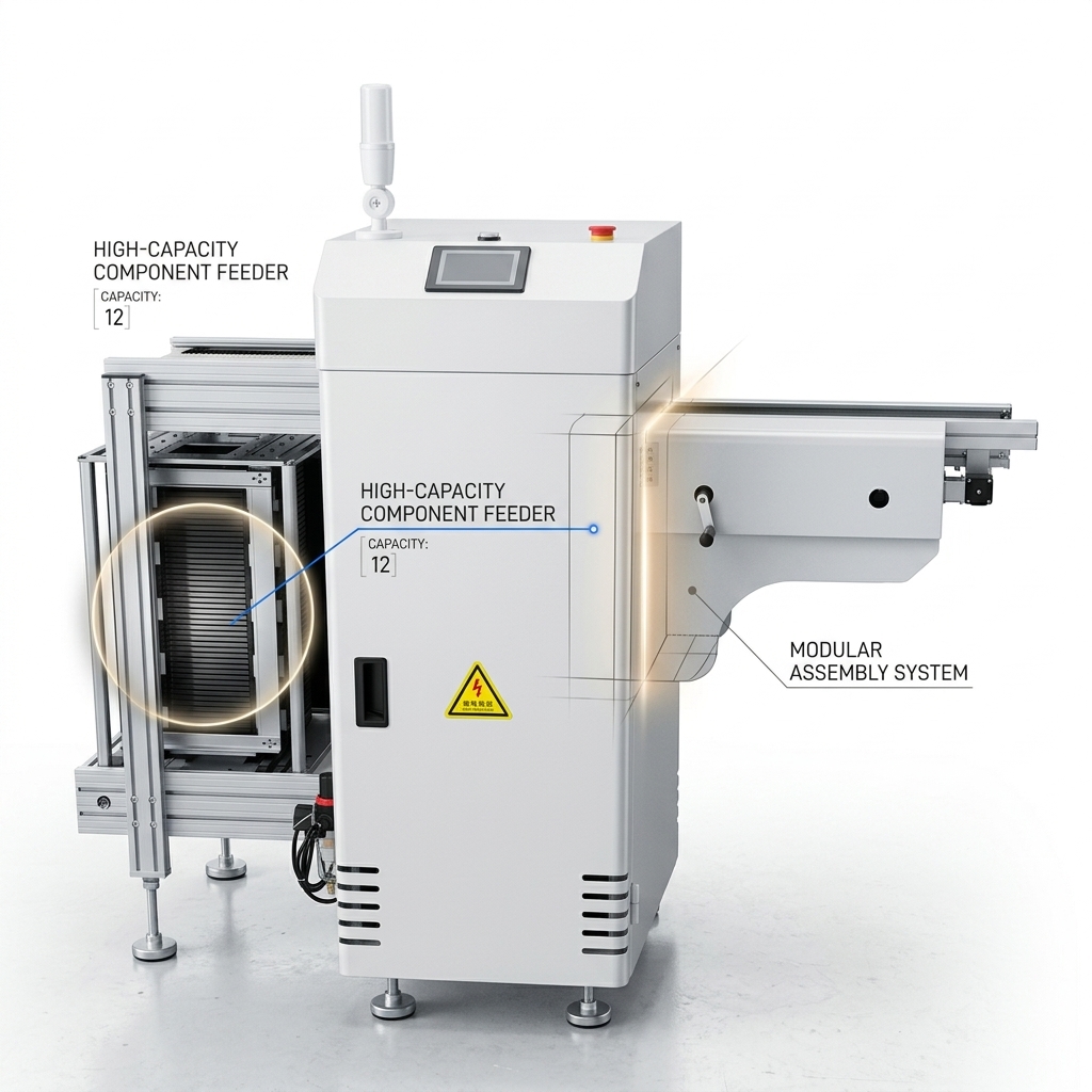 SMT Single-Rail Fully Automatic PCB Loader Unloader With Bidirectional