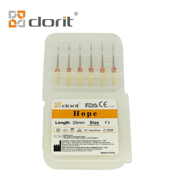 Quality 600rpm Root Canal Files F2 Red 25mm Hope Endodontic Files for sale