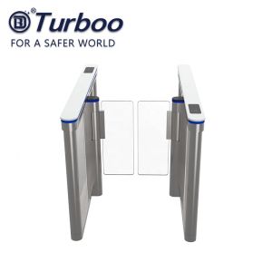 China Automatic Opening Security Swing Barrier Turnstile Gate Artificial Marble on sale