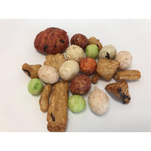 Soy Sauce Flavors Crispy Rice Cracker Mix Different Shapes Delicious