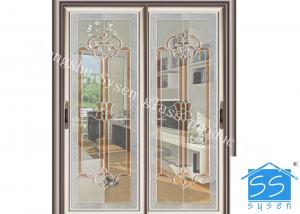 Buy cheap Bevel Clear Sliding French Patio Doors , Safety French Glass Sliding Patio Doors product