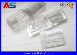China PVC Clear Ampoule Blister Packaging Tray For Medication 2ml Vials  Engrave Embossing on sale