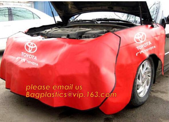 good quality magnetic fender cover car wing protector, Protection of vehicles synthetic leather PU car wing covers for c