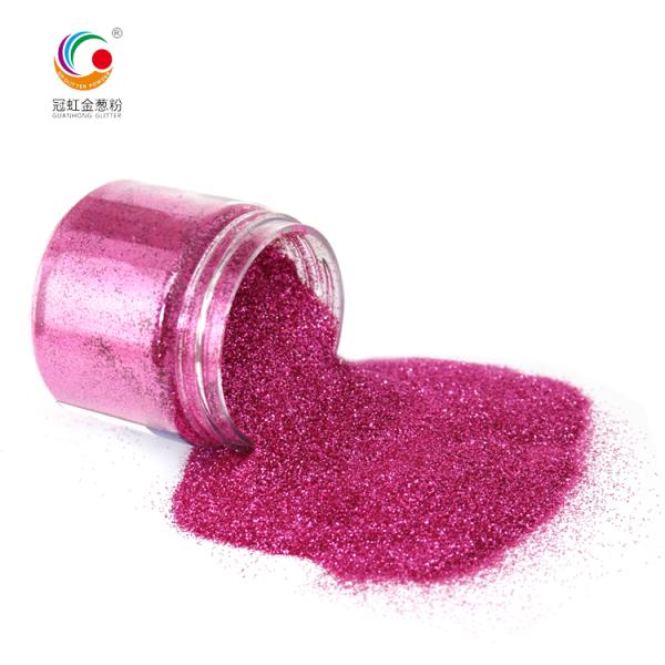 Bulk Extra Fine Pink Eyeshadow PET Glitter Powder Sparkle For Body Leather Coating