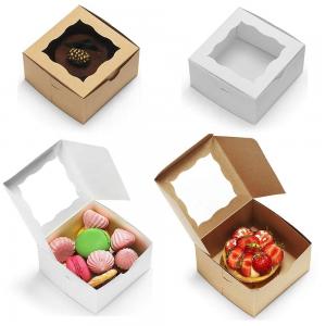 Buy cheap Bakery Cake Take Away Box , Food Packaging Boxes With Clear Viewing Window product