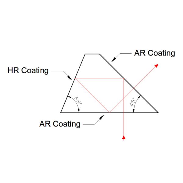 CVD ZnSe Schmidt Prism With Polycrystalline Crystal Structure