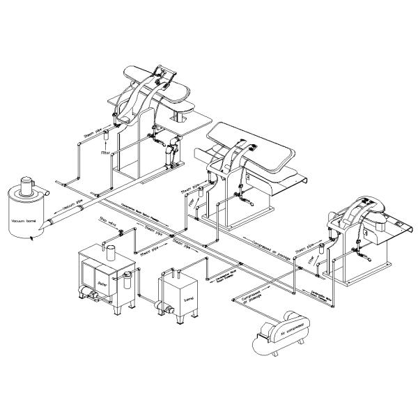 High Performance Dry Clean Clothes Press Machine , Hotel Laundry Iron Press Machine
