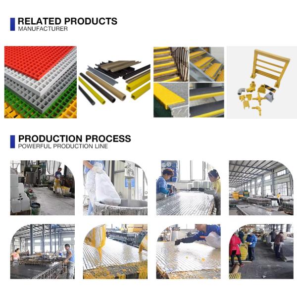 Durable UV Free Smooth Frp Grating Mould 38x38x38mm Grp Tree Grate Flexilble Anti Corrosion