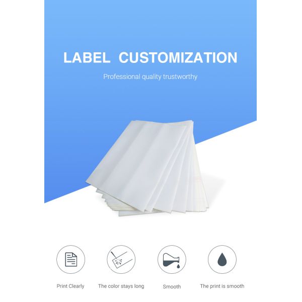 Customizable A4 Label Stickers Waterproof for Label Machine Printing