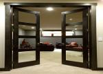 Luxury Interior PVC Coated MDF Wood Composite Door For Rooms