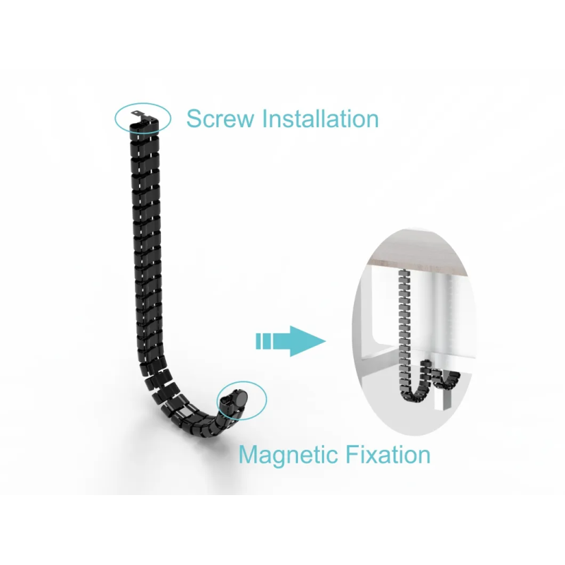 Motorized Lift Desk Accessories Vertical Cable Guide No Tangle Cord Holder
