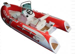 China 2022 rib boat inflatable speed boat 14ft orca hyalon center console steeing wheels rib430A on sale