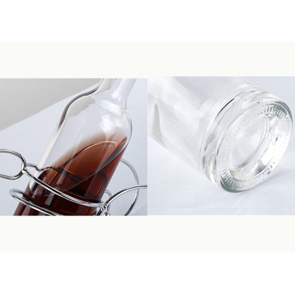Custom Empty Glass Wine Bottles With Cork High Grade Modern Design
