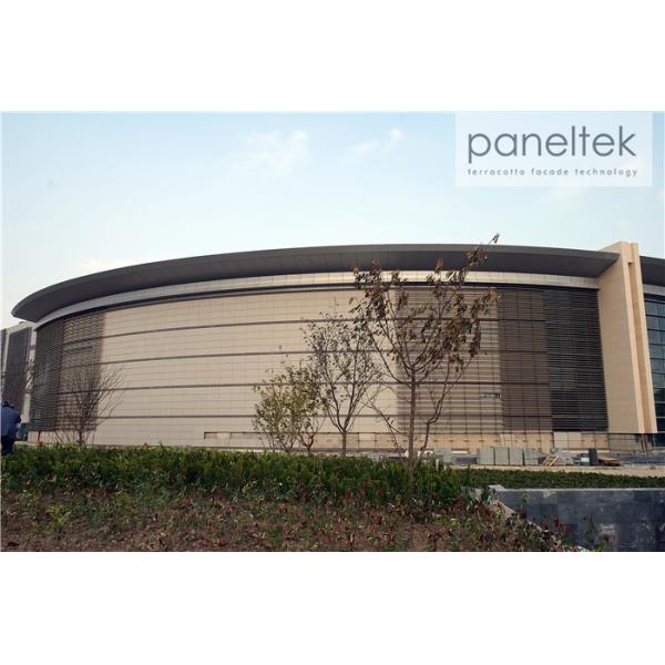 Custom Finish Ceramic Terracotta Facade Cladding Materials For Architecture Rainscreen