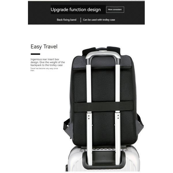 Custom Logo Business Backpack with Large Capacity and Anti-Theft Oxford Material