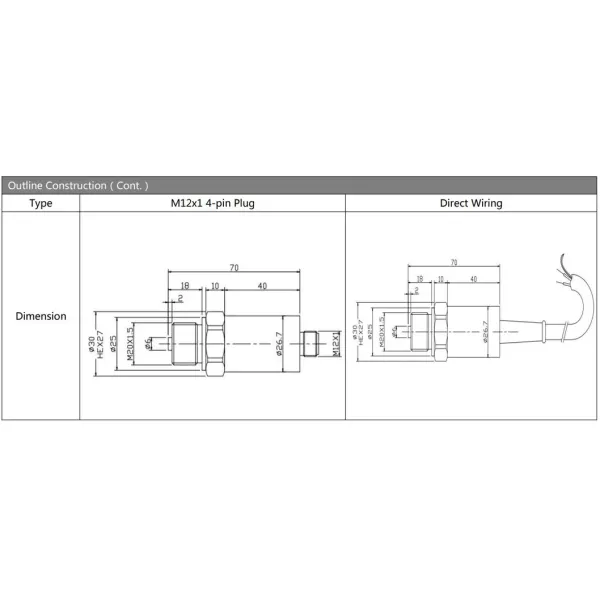 Diaphragm Material Industrial Pressure Sensor Pneumatia Control Systems Level Pressure transmitter