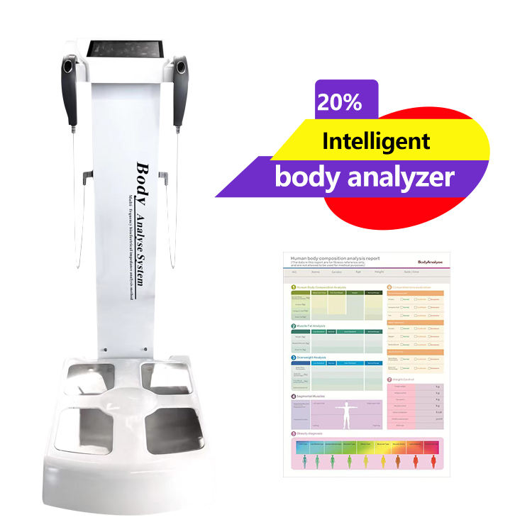 2 Handle 8 Point Contact 3D Body Scanner Measure Printer Include Body Composition Analyzer