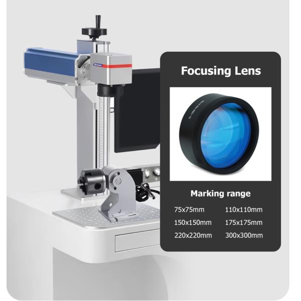 High Performance Fiber Laser Engraving Machine 50Watt Plastic Metal Laser Marking Machine