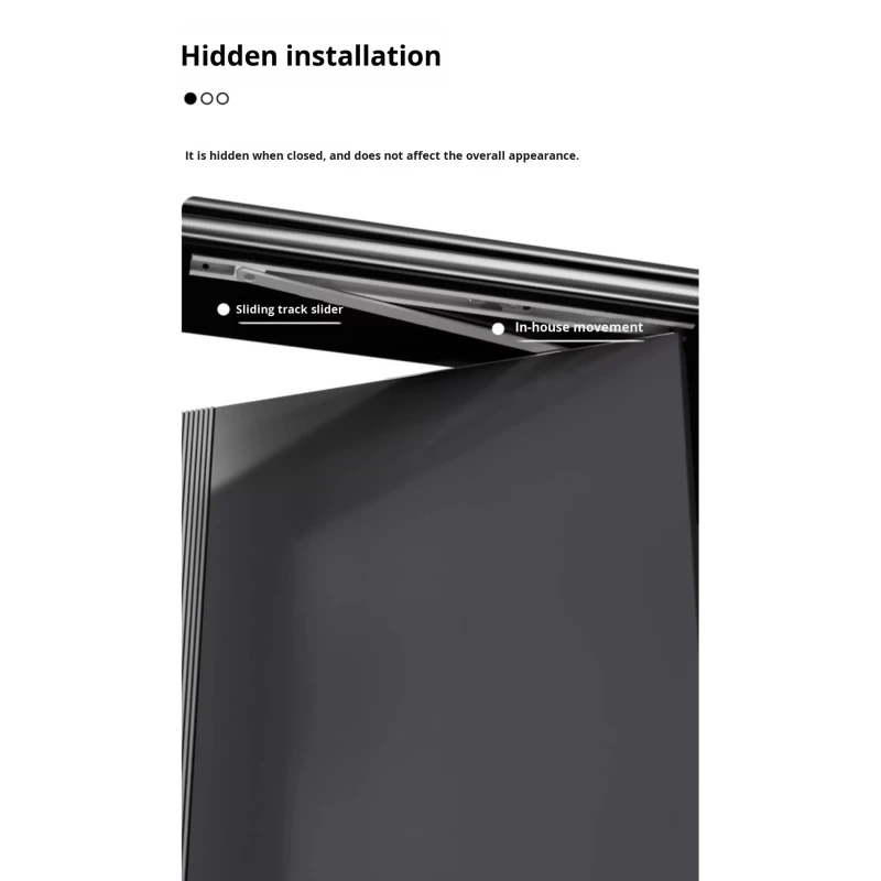Modern Invisible Hidden Door Closer Hydraulic Buffer Automatic Closing Concealed Installation Sliding Door Hotel Guesthouse