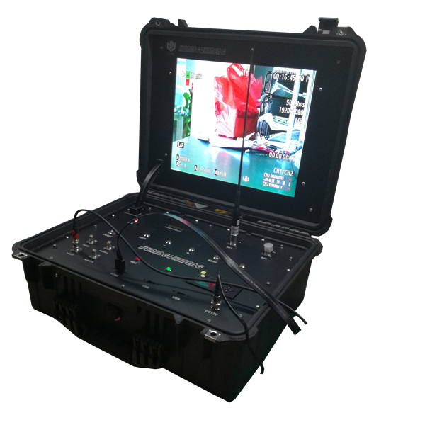 Mobile Command Vehicle Wireless Video Transmitter AES Encryption with Portable Monitor Receiver