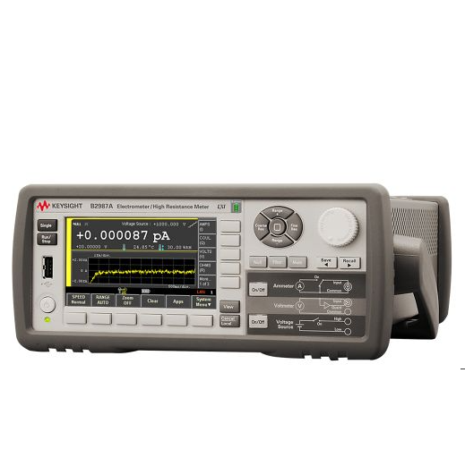 Keysight B2987A Electrometer High Resistance Meter with 0.01 fA Resolution and 10 PΩ Measurement Battery-Powered