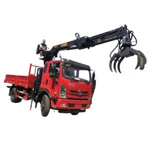 China 4x2 6T 7T 8T 10T Knuckle Boom Hydraulic log gripper crane truck 4x2 6T 7T 8T 10T Knuckle Boom Hydraulic log gripper cran on sale