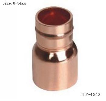 Quality TLY-1342 1/2"-2" brass fitting cooper elbow tee nipple welding connection water oil gas mixer matel plumping joint for sale