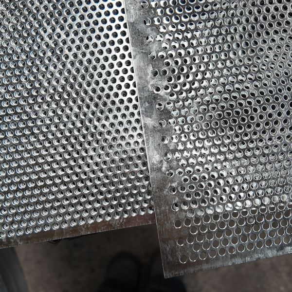 Custom Sized Perforated Aluminum Sheet Mesh Cover For Air Conditioner Outdoor Units