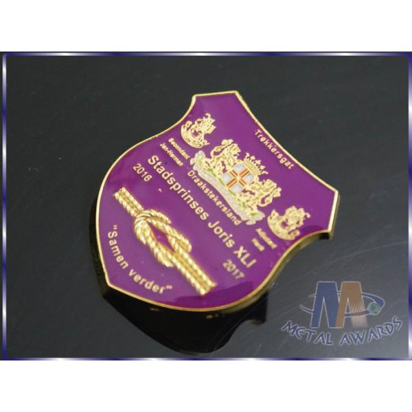 Customizable Business Lapel Pin Badges With Coverd Epoxy Shiny Silver Plating
