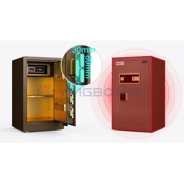 2CU FT Smart Fingerprint Safe Box Dual Alarm For Security YB/RS-70