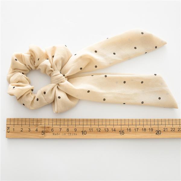 Korean knot bow large colon scrunchie women's ponytail hair streamer Chiffon fabric scrunchie headpiece
