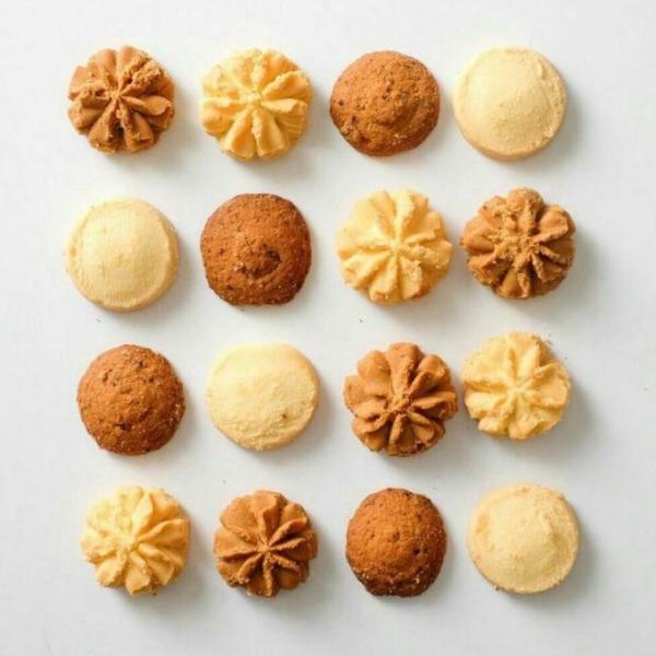 Small Volume PLC Cookie Biscuit Machine Tray Type Butter Biscuit Making Machine