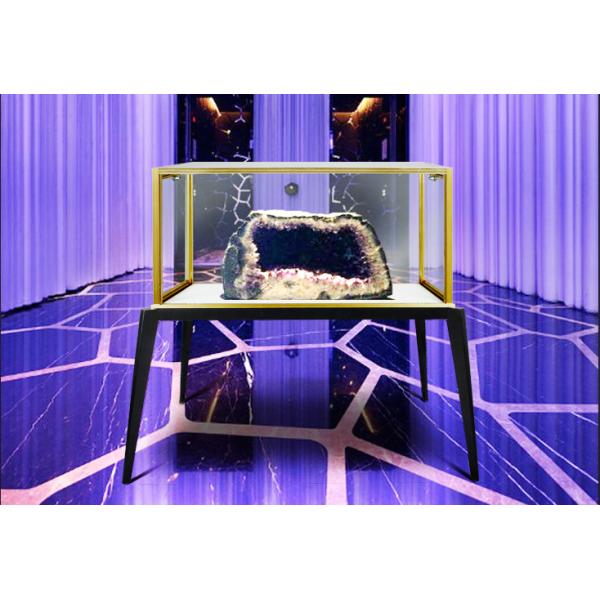 Luxury Transparent Jewelry Glass Display Cabinet Shopping Mall With Locks