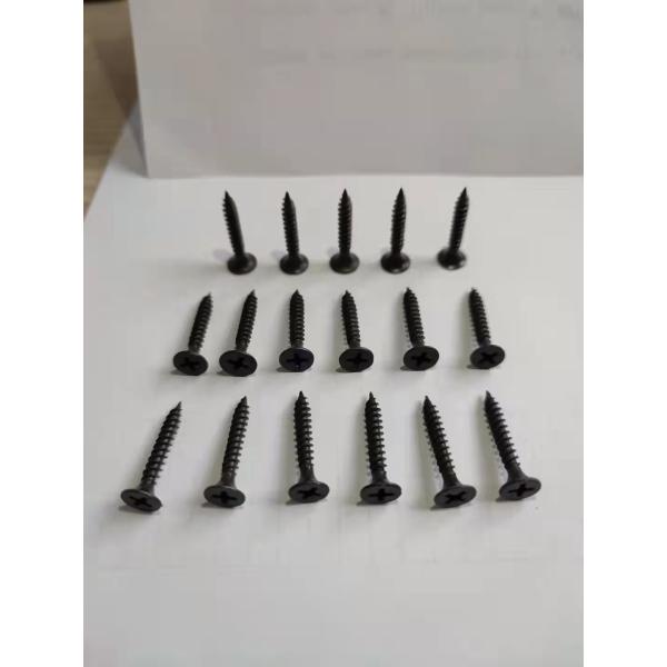 4.8 Fine #6x1" Carbon Steel Self Drilling Screws Drywall Black Customized