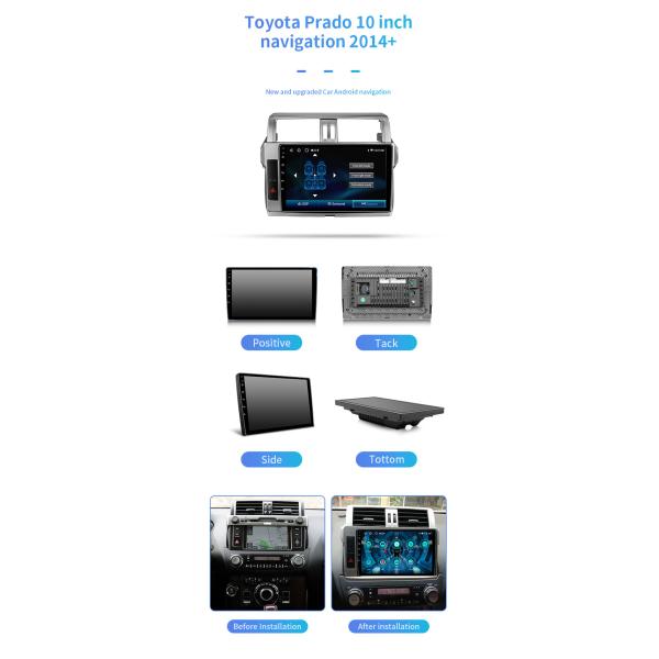 8-Core Android DSP Radio Video 4G Wifi GPS Navigation For Toyota Prado Car Dvd Player