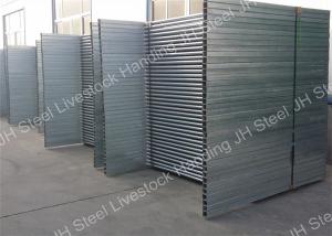 China Hot Dip Galvanized Cattle Yard Panels 40*80mm Oval rail 1.3m tall goat panel on sale