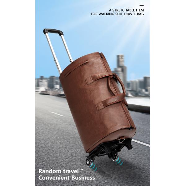 OEM Rolling Garment Male Travel Duffle Bag With Trolley Sleeve Multipurpose