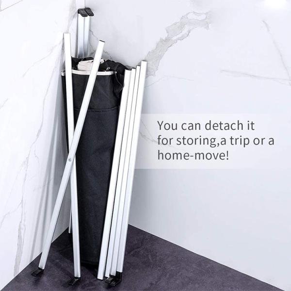Multiscene Sortable Dirty Clothes Organizer , Ultralight 3 Basket Laundry Hamper