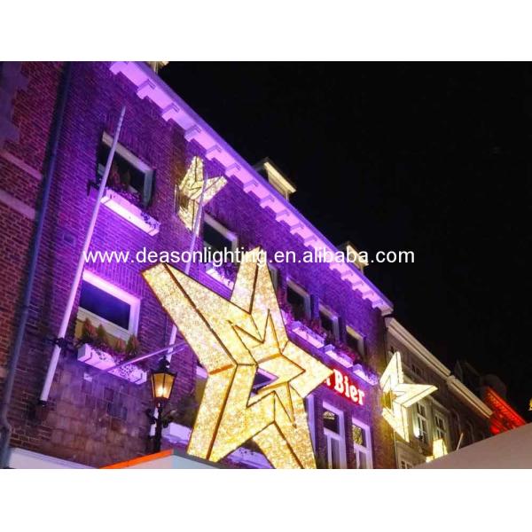 Customize commercial 3ft 4ft 5ft 6ft 8ft shopping mall large hanging LED christams star