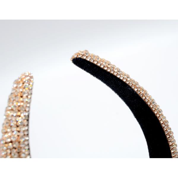Luxury Rhinestone Silk Makeup Headband 100g Weight 3cm Width