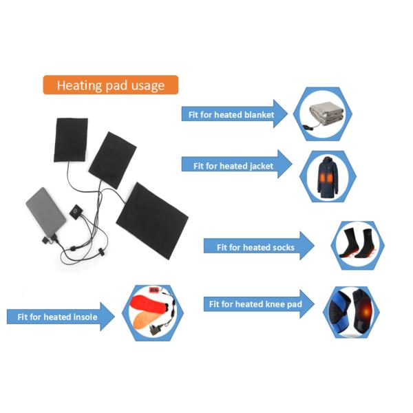 Warming Electric Rechargeable Heating Pad For Textile Industry