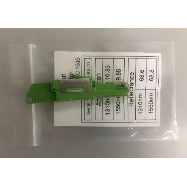 E2000/APC Male to Female Singlemode Plug in Fixed Optical Attenuator 1-25dB