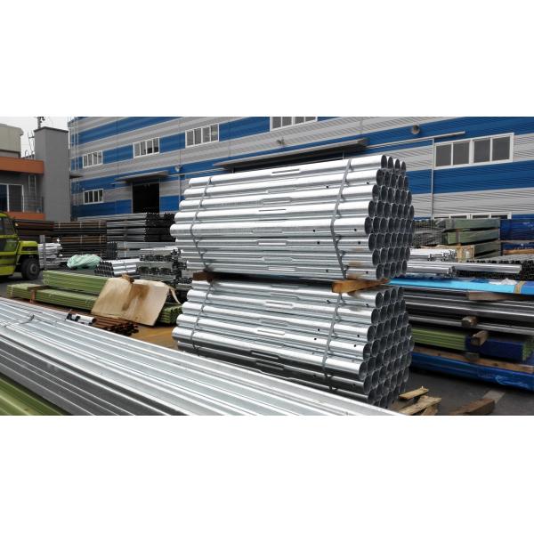 Road Traffic Safety Galvanized Metal Round Newel Post for Highway Guardrail Post