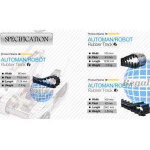 China Robot rubber track on sale