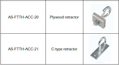 FTTH Distribution Fiber Cable Accessories S Type Stainless Steel Fasteners Dead End Clamp